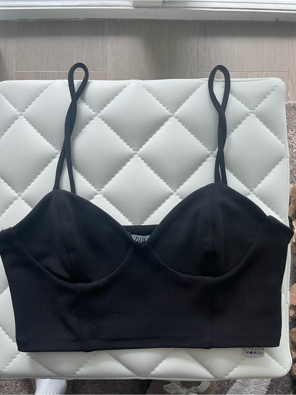 Zara Black Crop Top